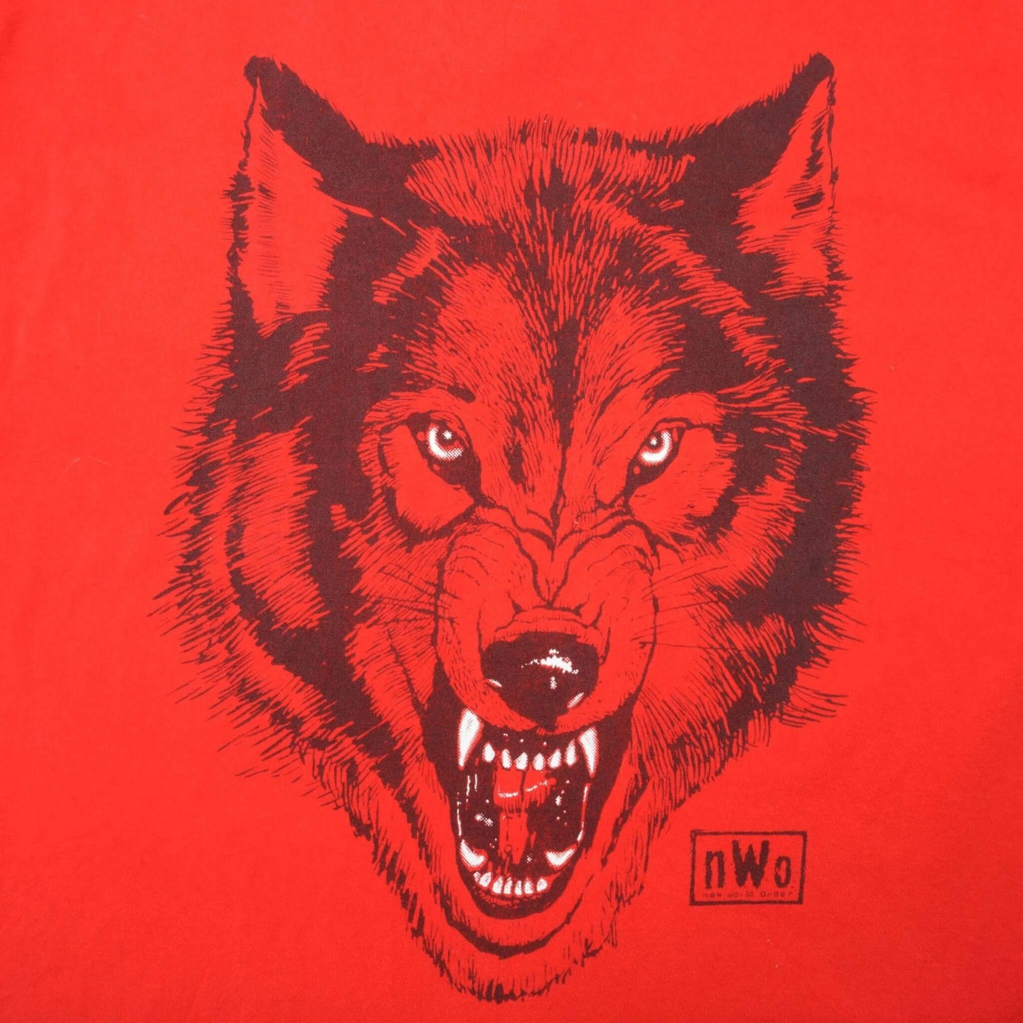 VINTAGE WCW NWO WOLF WRESTLING TEE SHIRT 1990S SIZE LARGE