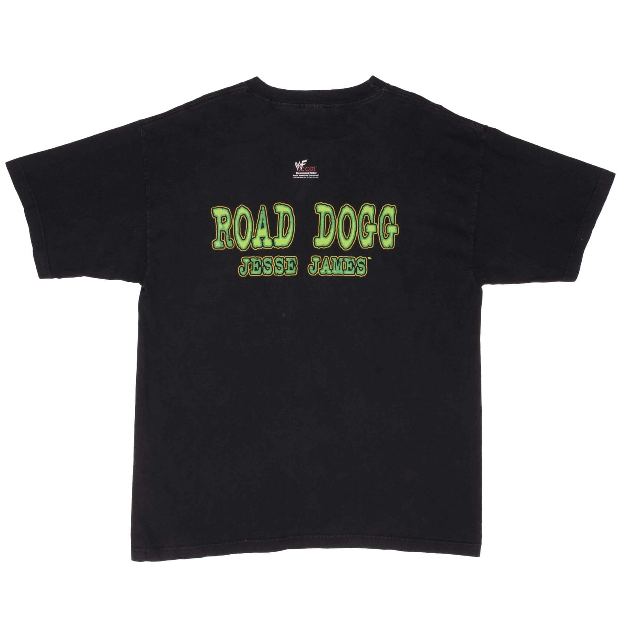VINTAGE WWF ROAD DOGG JESSE JAMES WRESTLING TEE SHIRT 1999 SIZE XL