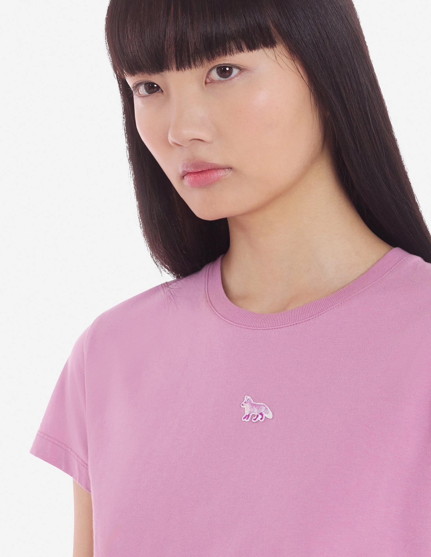 Women's Baby Fox Patch Baby Tee-shirt Blossom
