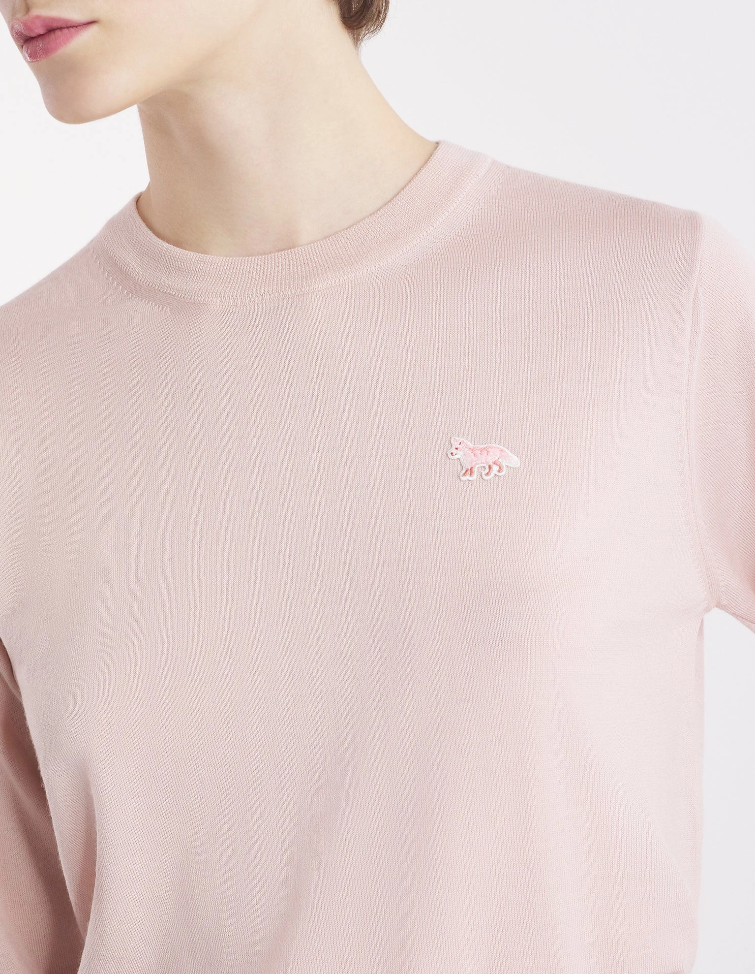 Women's Baby Fox Patch Regular Jumper Pasture Rose