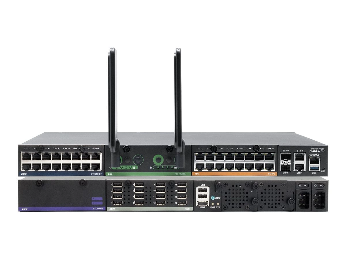 ZPE Nodegrid - Router - WWAN 1GbE - WAN ports: 4 - 4G - rack-mountable NSR-BASE-DAC